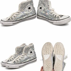 Converse Sparkling Silver High-Tops